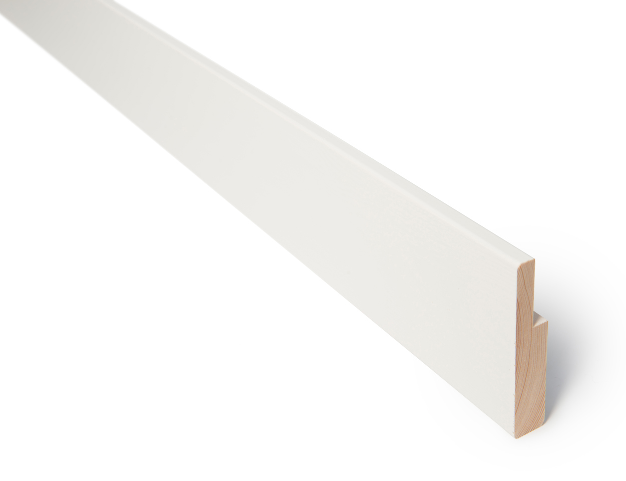 Utforing - 18 x 95 x 4400 - Malt hvit Bomull