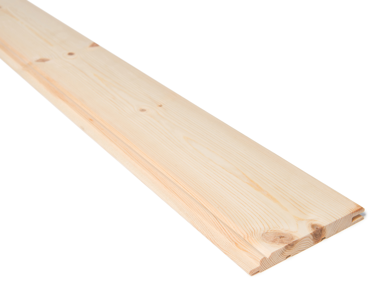 Perlestaff panel - 14 x 120 - Ubehandlet