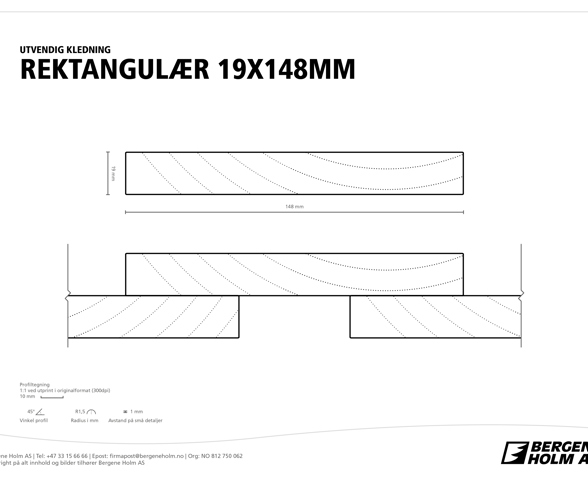 Profilbilde av Kledning Rektangulær