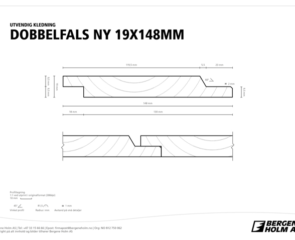 Profilbilde av Kledning Dobbelfals 60° (ny)