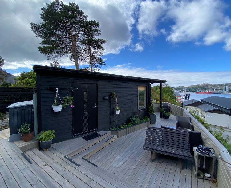 Fra gammelt skur til lekker utestue