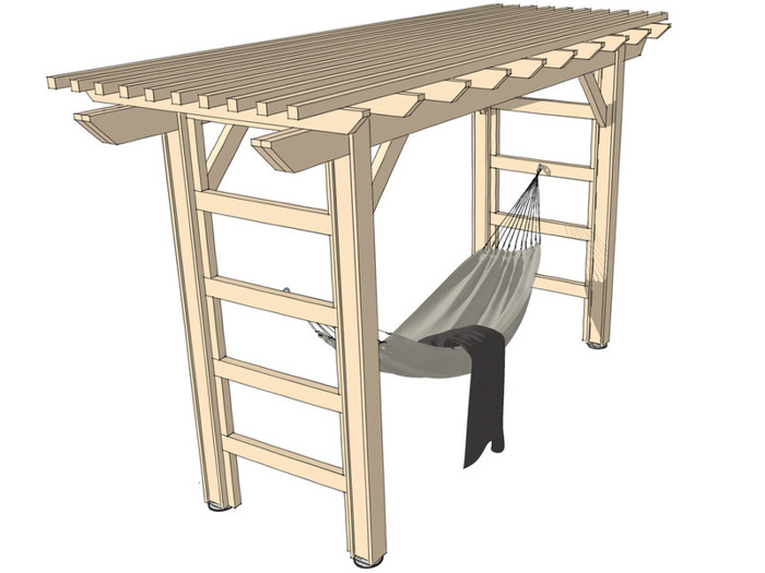 Guide Pergola Hengekoeye Med Fire Stolper 15 Hengekoeye 2 Size Large