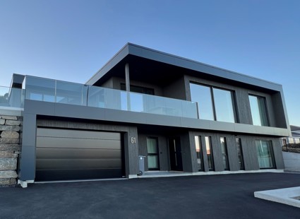 Eksteriørprisen Grått Dobbelfals Rett Malt Moderne2