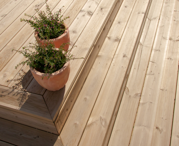 Miljøbilde av Terrassebord rillet