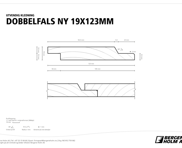 Profilbilde av Kledning Dobbelfals 60° (ny)