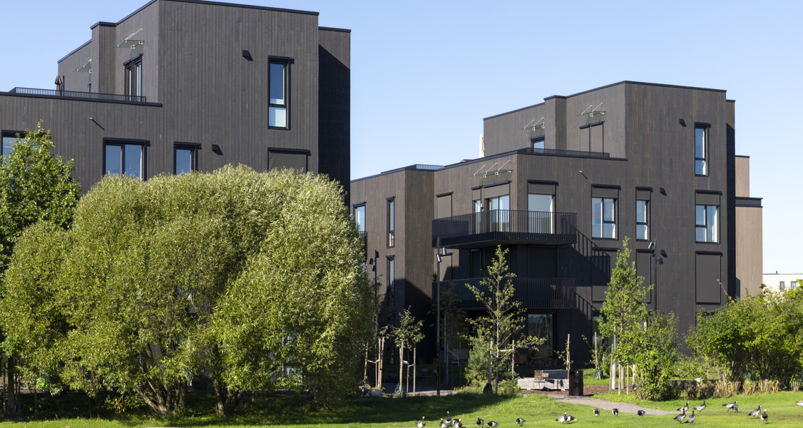 Kledning ÆDEL Ædelsort Storøykilen OBOS Fornebu 2025 09 0033