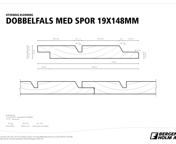 Profilbilde av TRYR Kledning Dobbelfals spor