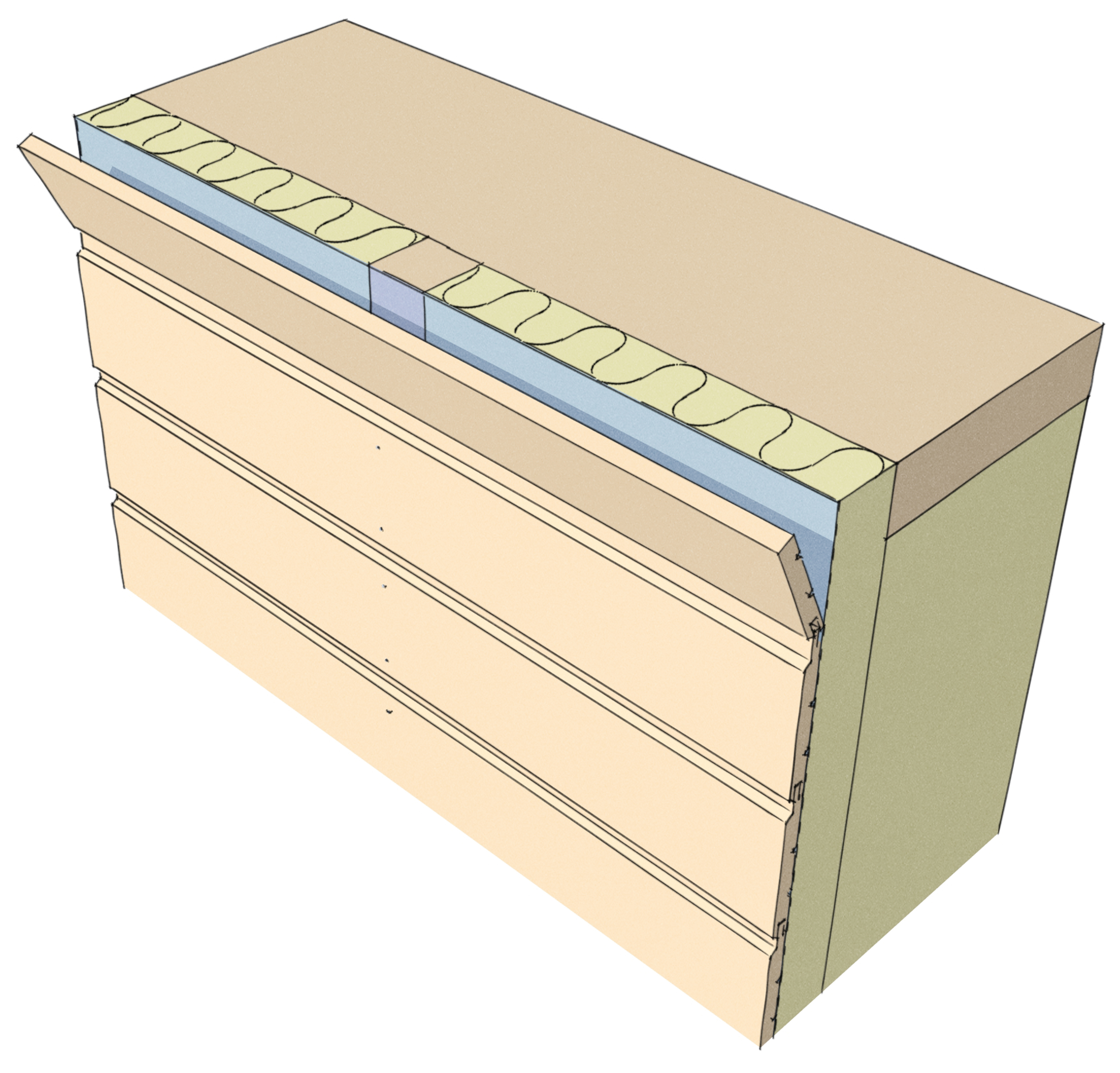 Guide Panel Liggende Avslutning Mot Tak 1