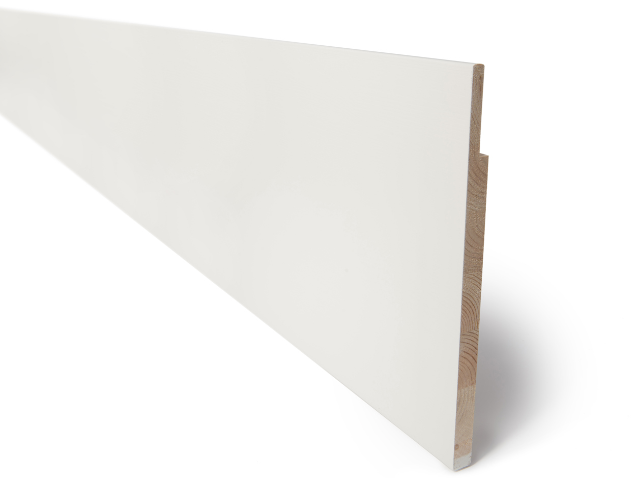 Utforing - 18 x 350 x 4400 - Malt hvit Bomull