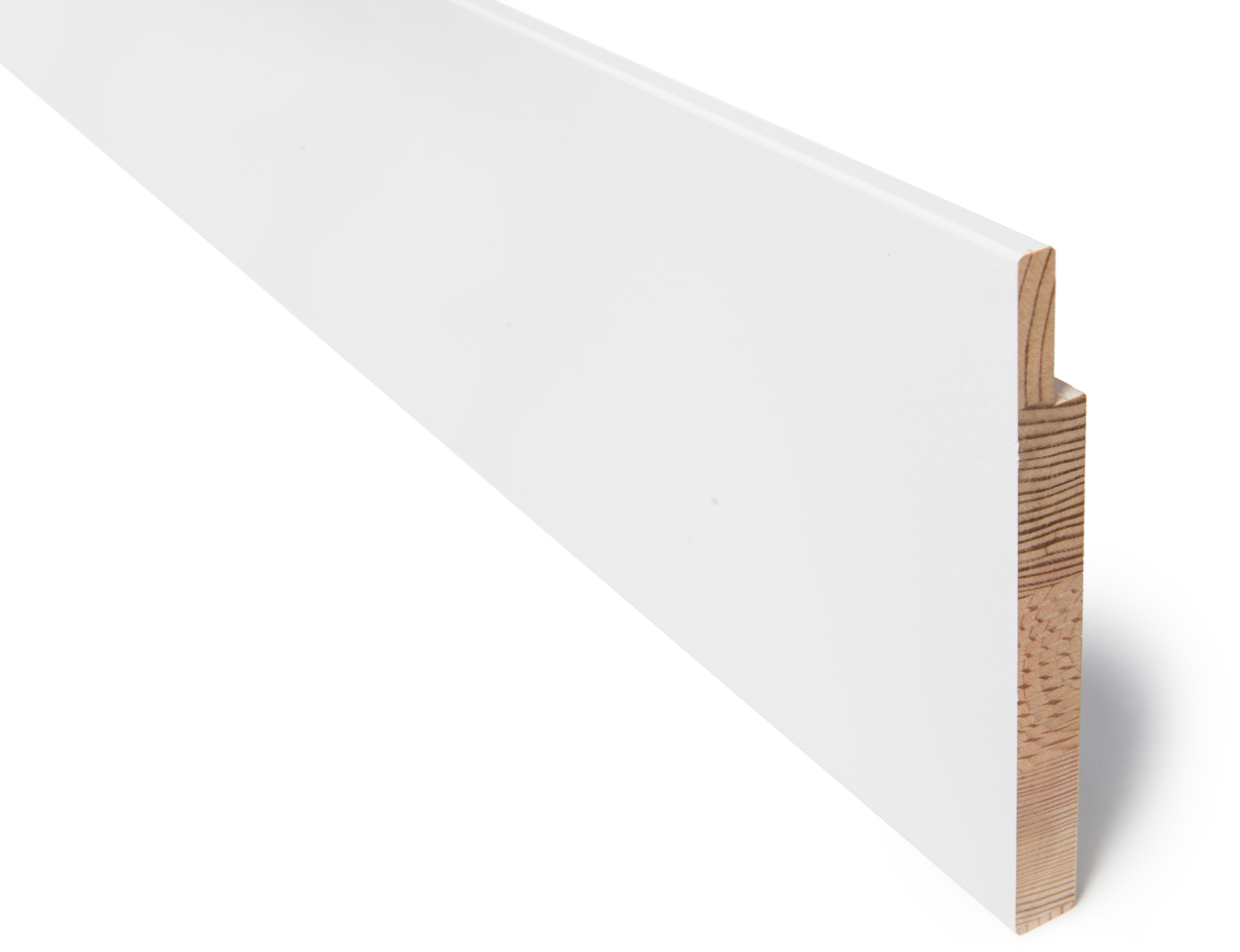Utforing - 18 x 170 x 4400 - Malt hvit Klassisk Hvit