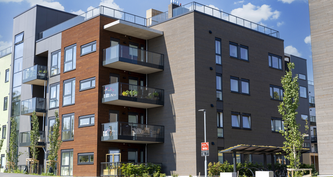 Kledning TRYR Skygrå Og Solbrun Dobbelfals Med Spor Brekketunet OBOS 13